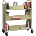 Lorell Doublesided Book Cart  6 Shelf  200 lb Capacity  5 Caster Size  Steel  x 36 Width x 19 Depth x 46 Height  Putt
