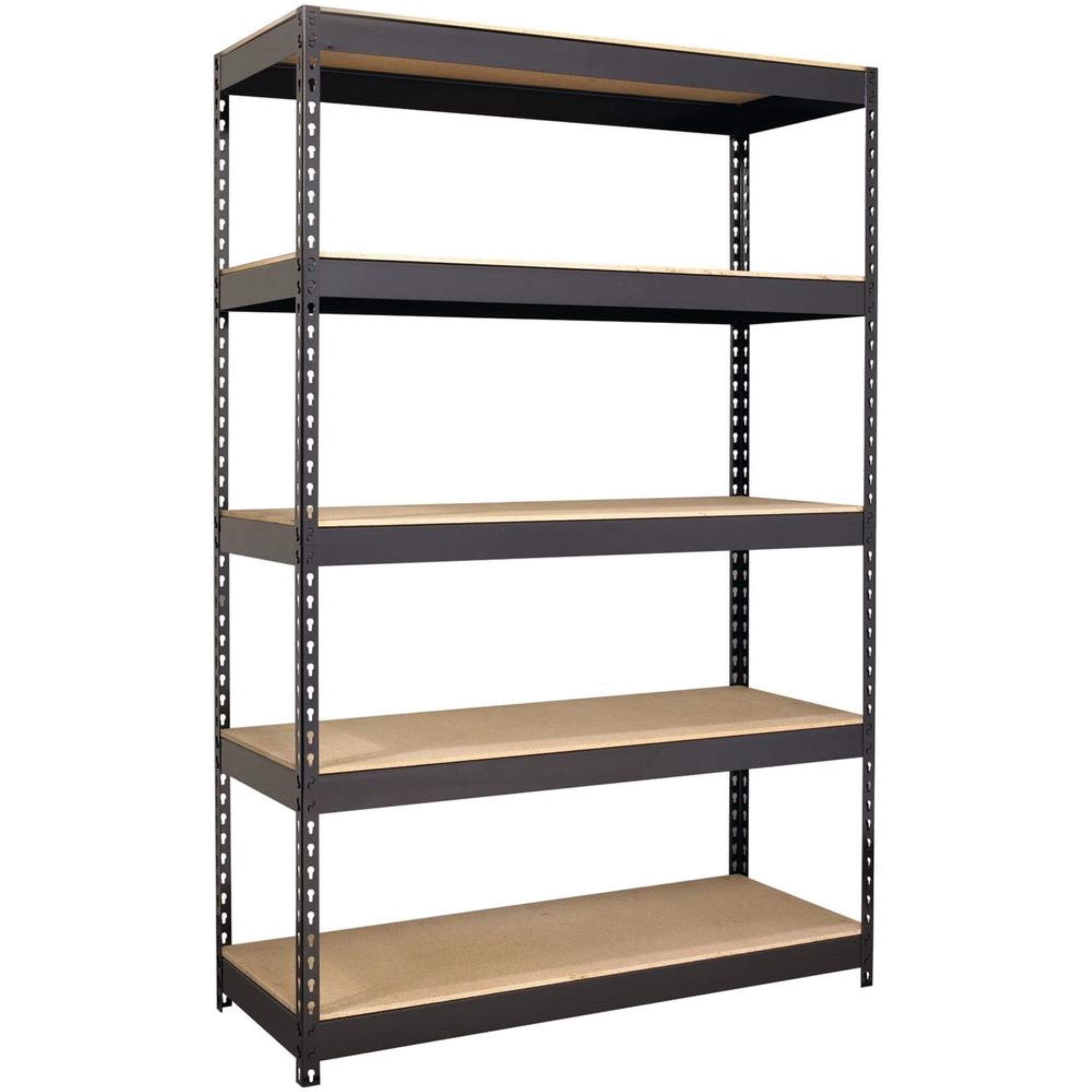 Lorell Riveted Steel Shelving  5 Compartment(s)  72 Height x 48 Width x 18 Depth  Heavy Duty, Rust Resistant  28% Recycle