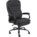 Lorell Executive Chair  Black Leather Seat  5star Base  Black  1 Each
