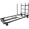 Lorell Blow Mold Rectangular Table Trolley Cart  Steel  x 30.3 Width x 75.9 Depth x 45.3 Height  Charcoal  For 20 Devices