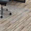 Lorell Hard Floor Rectangler Polycarbonate Chairmat - Hard Floor, Vinyl Floor, Tile Floor, Wood Floor - 48 Length x 36 Width x 0