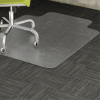 Lorell LLR82819 Carpet Chair Mats, 2.36" Height X 19.09" Width X 61.81" Length, Clear