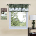 Live, Love, Laugh Window Curtain Valance  Inspirational Design, Easy Installation, Machine Washable  58X14  Green