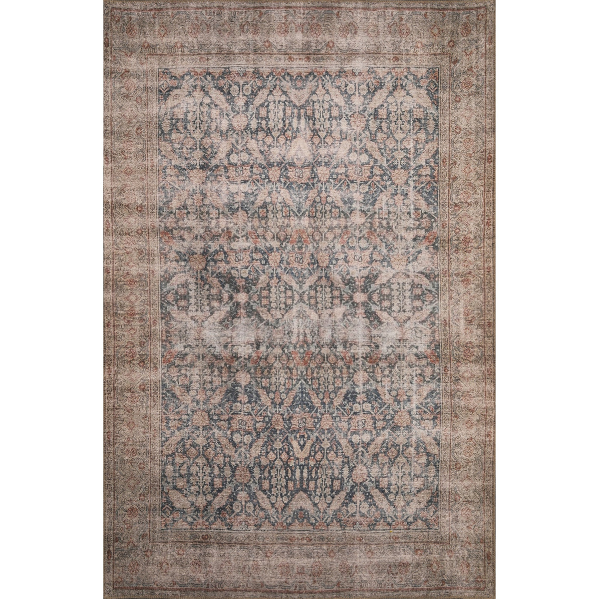 London 4800 Blue Sophie Area Rug, Size  84 Inch  X 116 Inch