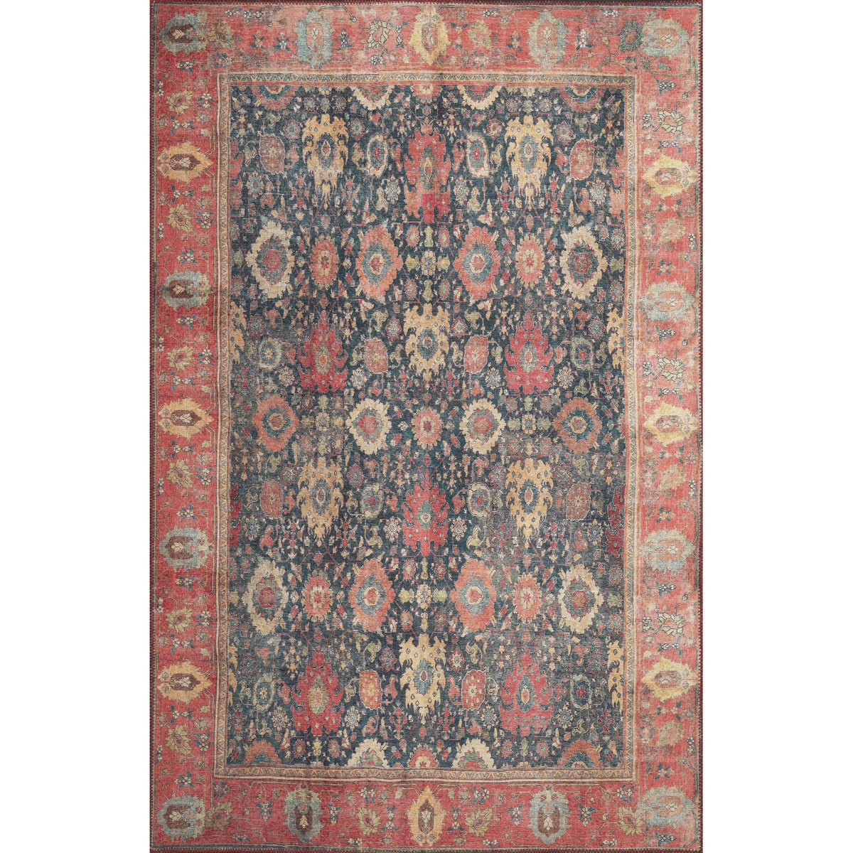 London 4804 Navy Luna Area Rug, Size  10 X 14