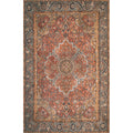 London 4806 Rust Valencia Area Rug, Size  5 X 76 Inch