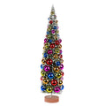 24 Inch  Frosted Green Tree With Multi Balls