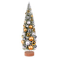 18 Inch  Frosted Green Tree Silvergold Balls