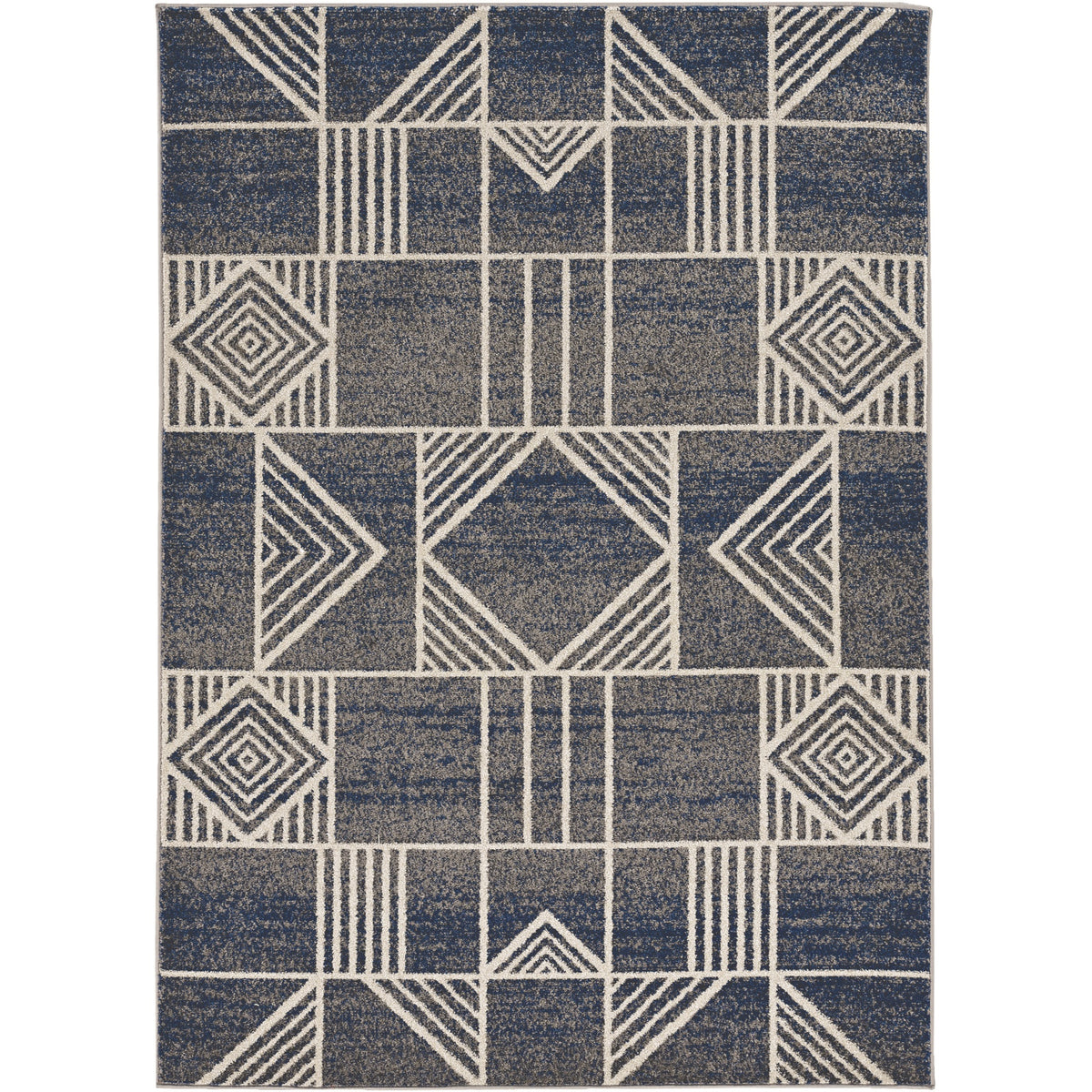 Lucia 2774 Blue Dimensions Area Rug, Size  23 Inch  X 45 Inch