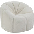 LV00230  Chair w/Swivel, White Teddy Sherpa  Osmash