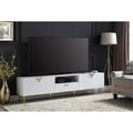LV01138 TV Stand, White High Gloss Finish  Gaines ( 1Pc/1Ctn )