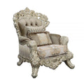 LV01207 Chair w/2 Pillows, Velvet, Fabric & Antique Gold Finish  Sorina ( 1Pc/1Ctn )