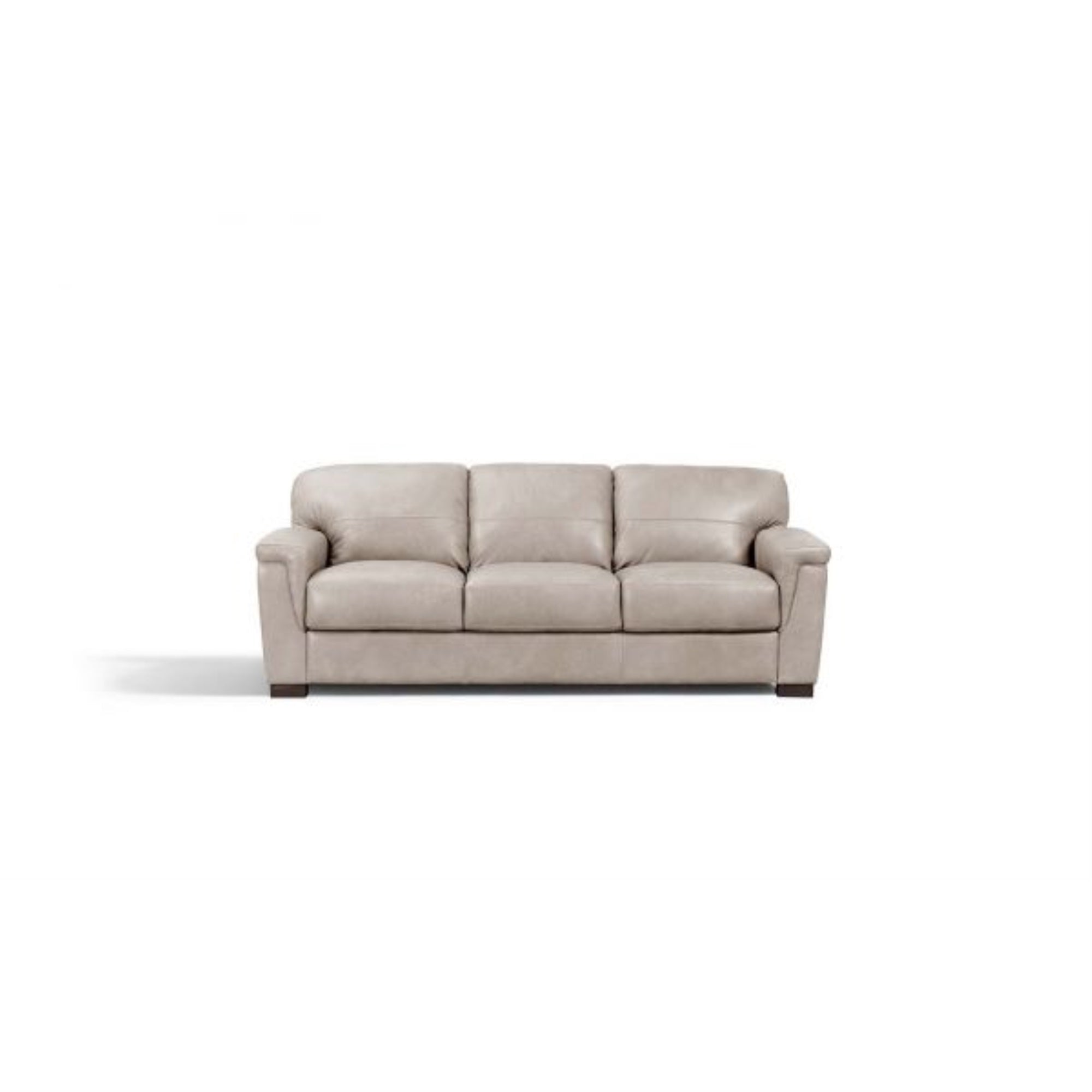 Acme Cornelia Upholstery Sofa with Tapered Legs in Pearl Gray Leather