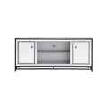 James 60 in. mirrored tv stand in black