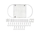 Modern Ceiling Mounted Stainless Steel Oval Hanging Pot Rack