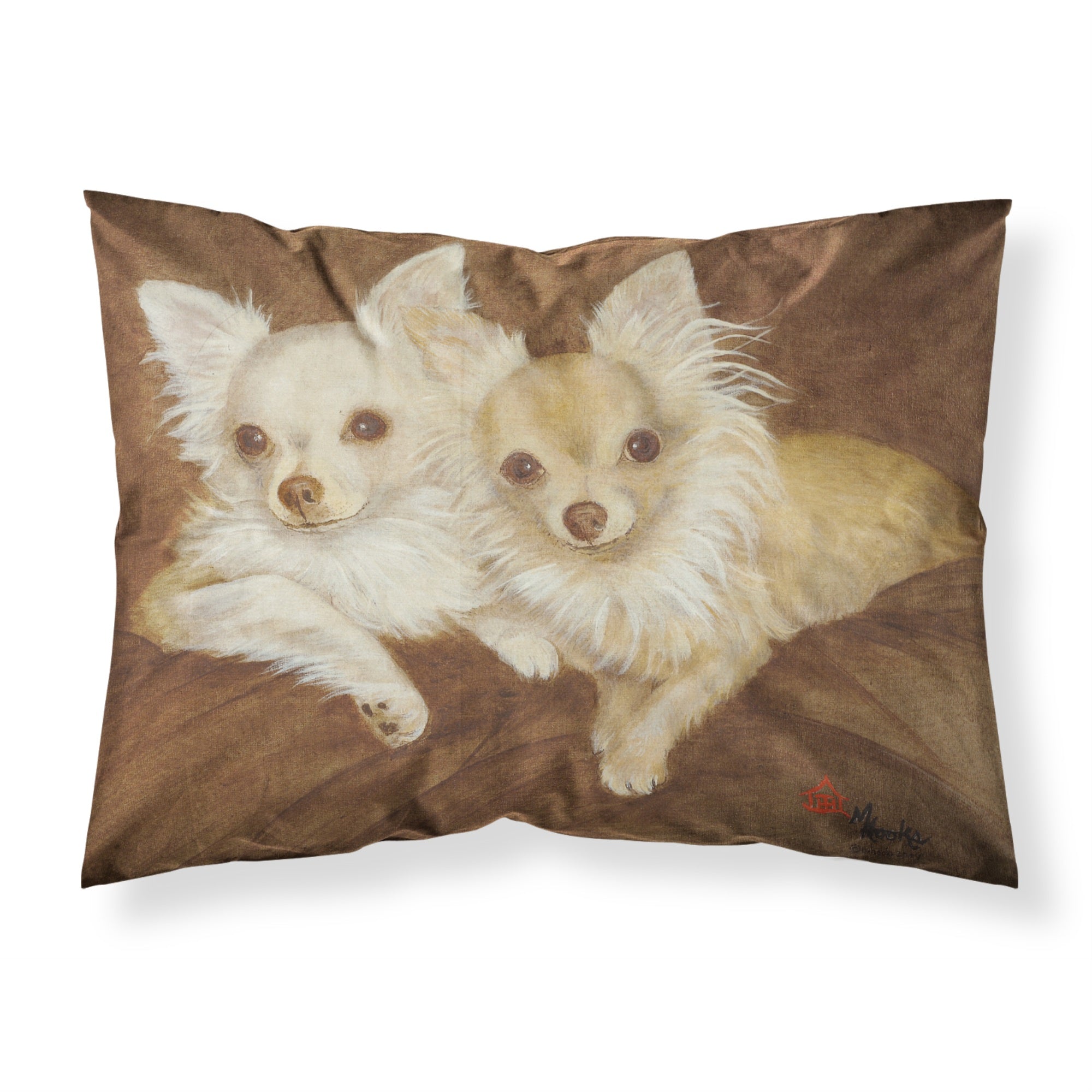 'Caroline'S Treasures Mh1042Pillowcase Chihuahua For The Pair Fabric Standard Pillowcase, Large, Multicolor'