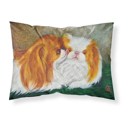 'Caroline'S Treasures Mh1045Pillowcase Japanese Chin Best Friends Fabric Standard Pillowcase, Large, Multicolor'