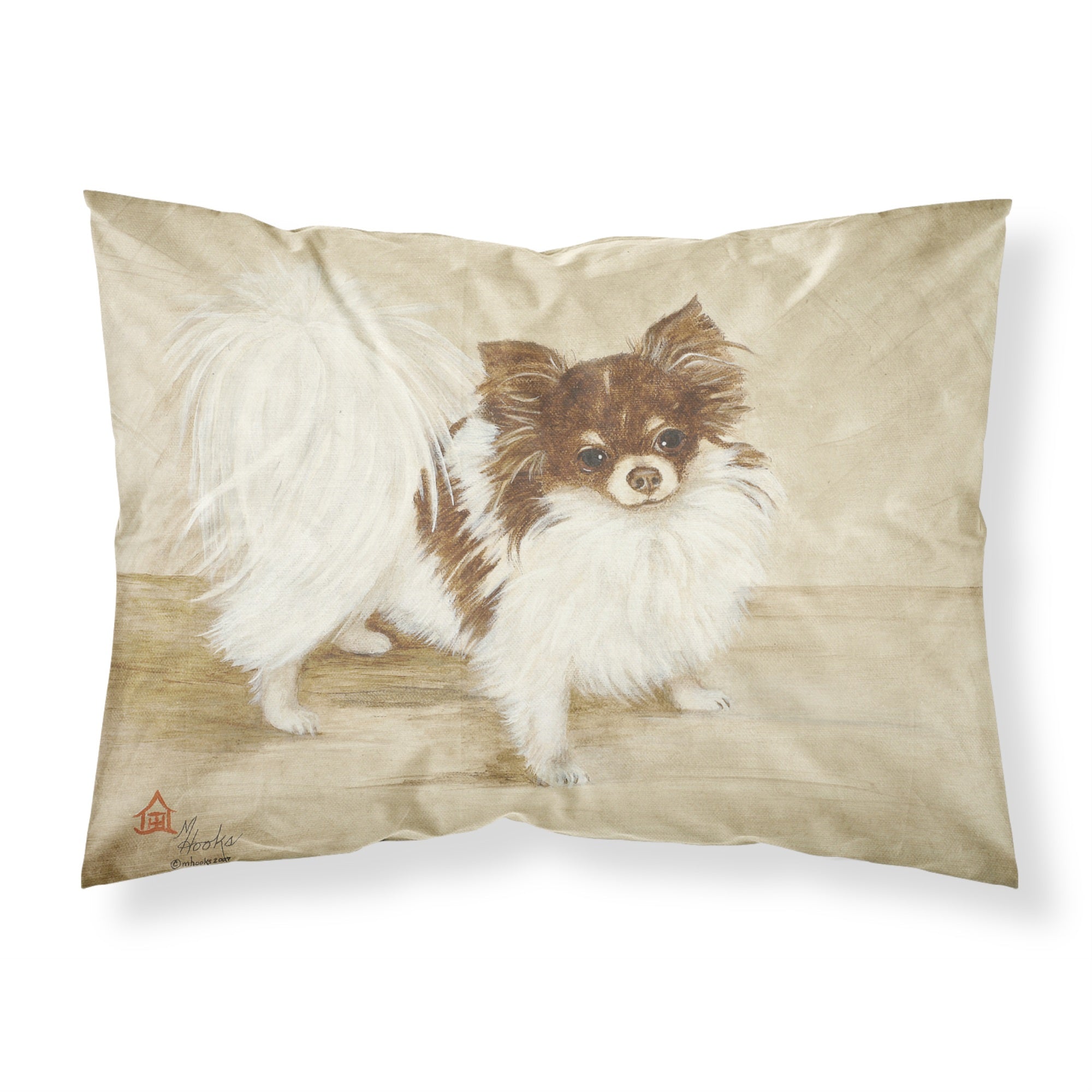 'Caroline'S Treasures Mh1051Pillowcase Chihuahua Favorite Flavors Fabric Standard Pillowcase, Large, Multicolor'