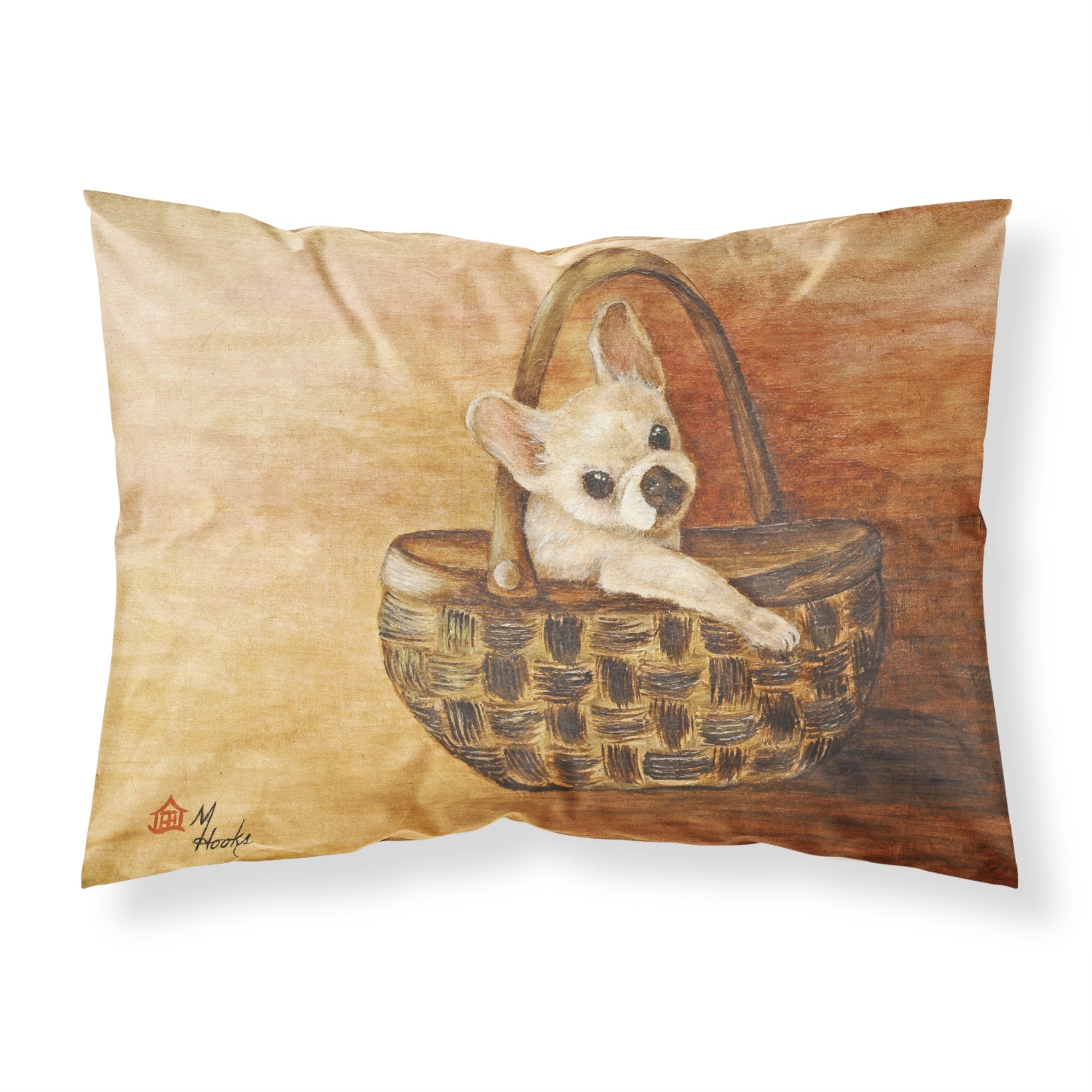 'Caroline'S Treasures Mh1063Pillowcase French Bulldog Take Me Too Fabric Standard Pillowcase, Large, Multicolor'