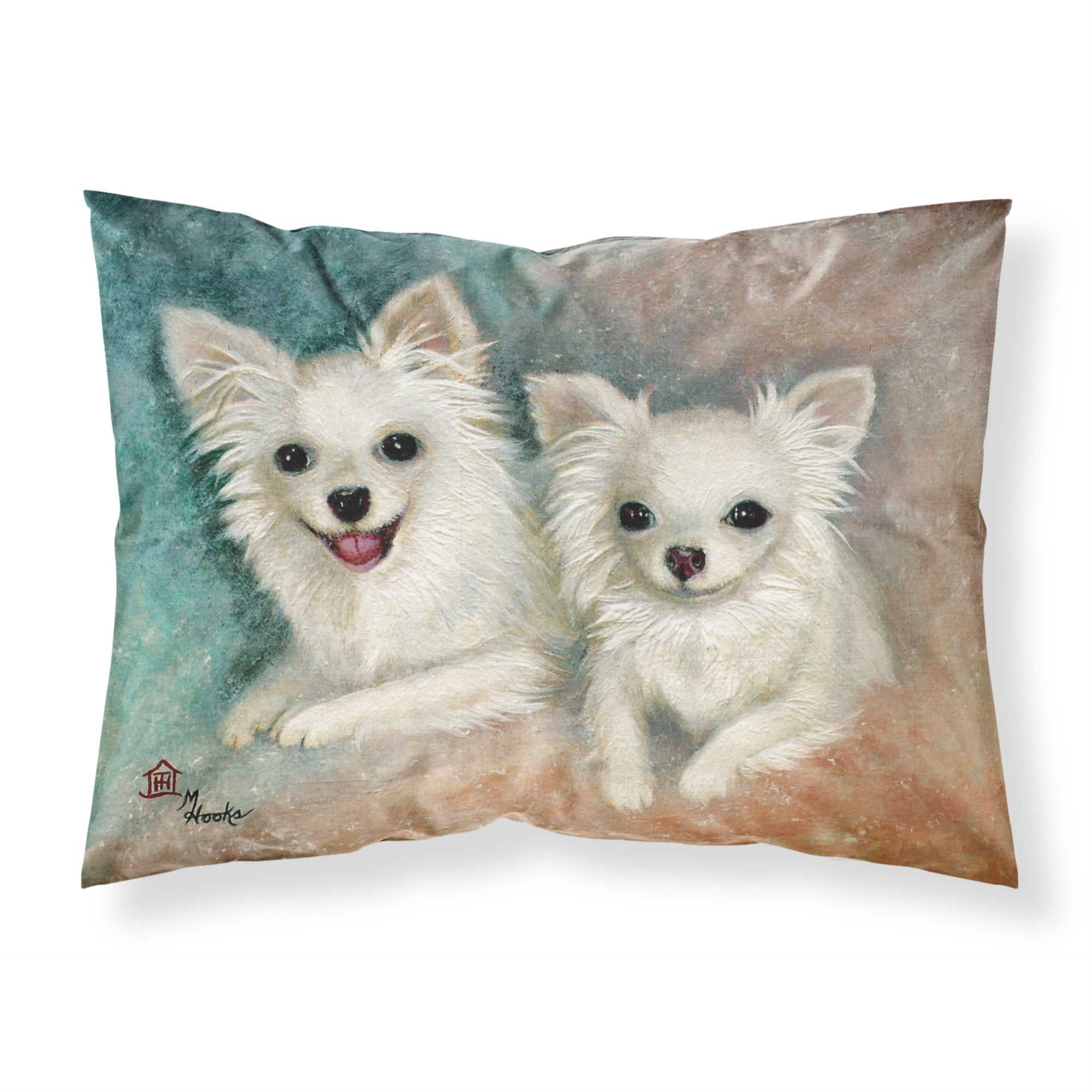 'Caroline'S Treasures Mh1064Pillowcase Chihuahua The Siblings Fabric Standard Pillowcase, Large, Multicolor'