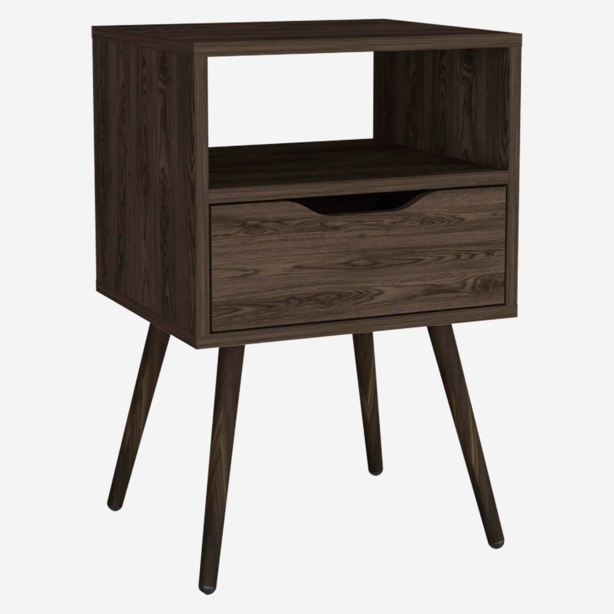 Otom Nightstand  -Bedroom -Dark Walnut