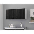 TUHOME Napoles Wall Cabinet, Two Shelves, Two-Door Cabinet, Metal Handles-Espresso, For Kitchen Room