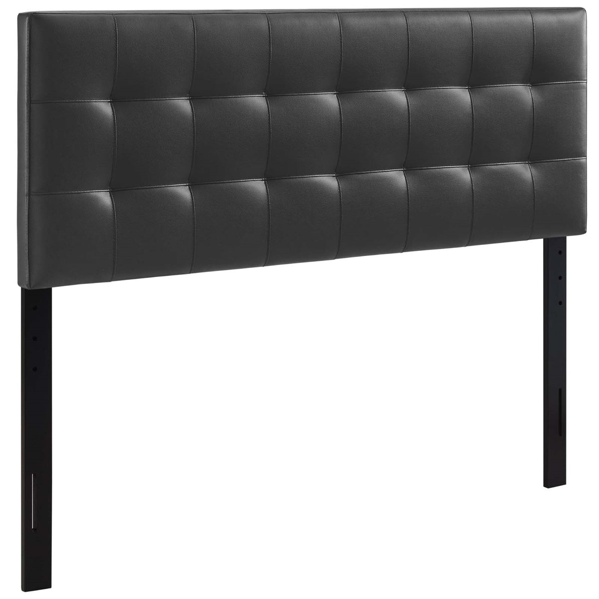 Ergode Lily Queen Upholstered Faux Leather Tufted Headboard - Sophisticated and Elegant Bedroom Dcor - Durable and Lightweight C