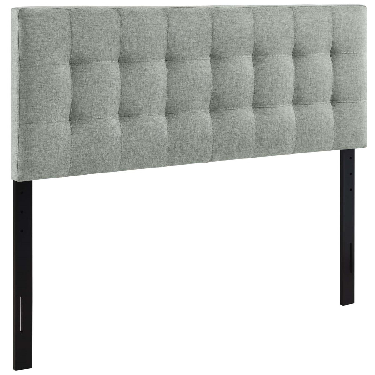 Ergode Lily Full Upholstered Linen Fabric Tufted Headboard - Elegant and Durable Gray Headboard for Full Beds - Complete Bedroom