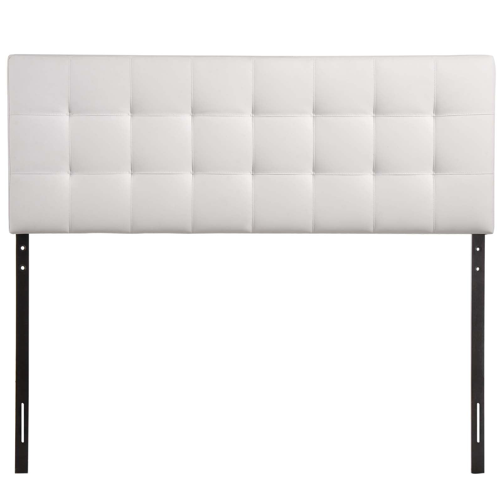 Modway Lily Full Tufted Faux Leather Headboard in White - Stylish Upholstered Design for Modern Bedrooms