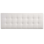 Modway Lily Full Tufted Faux Leather Headboard in White - Stylish Upholstered Design for Modern Bedrooms