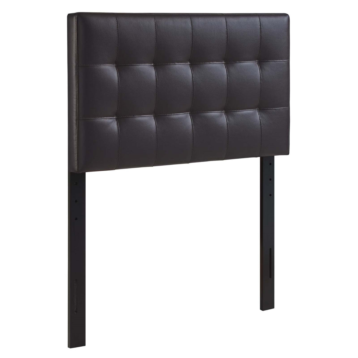 Ergode Lily Twin Upholstered Faux Leather Tufted Headboard - Sophisticated and Durable Bedroom Addition