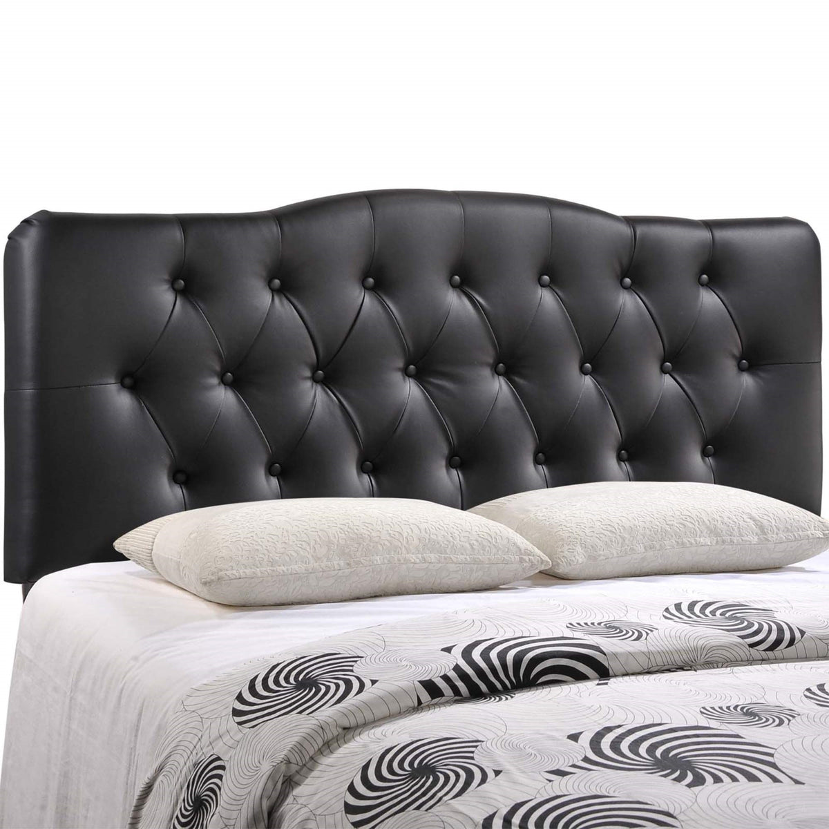 Yardlio Annabel Button Tufted Queen Headboard - Serene Sanctuary Upgrade