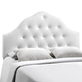 Sovereign King Upholstered Vinyl Headboard  White