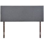 Modway Region Linen Fabric Upholstered Queen Headboard In Smoke
