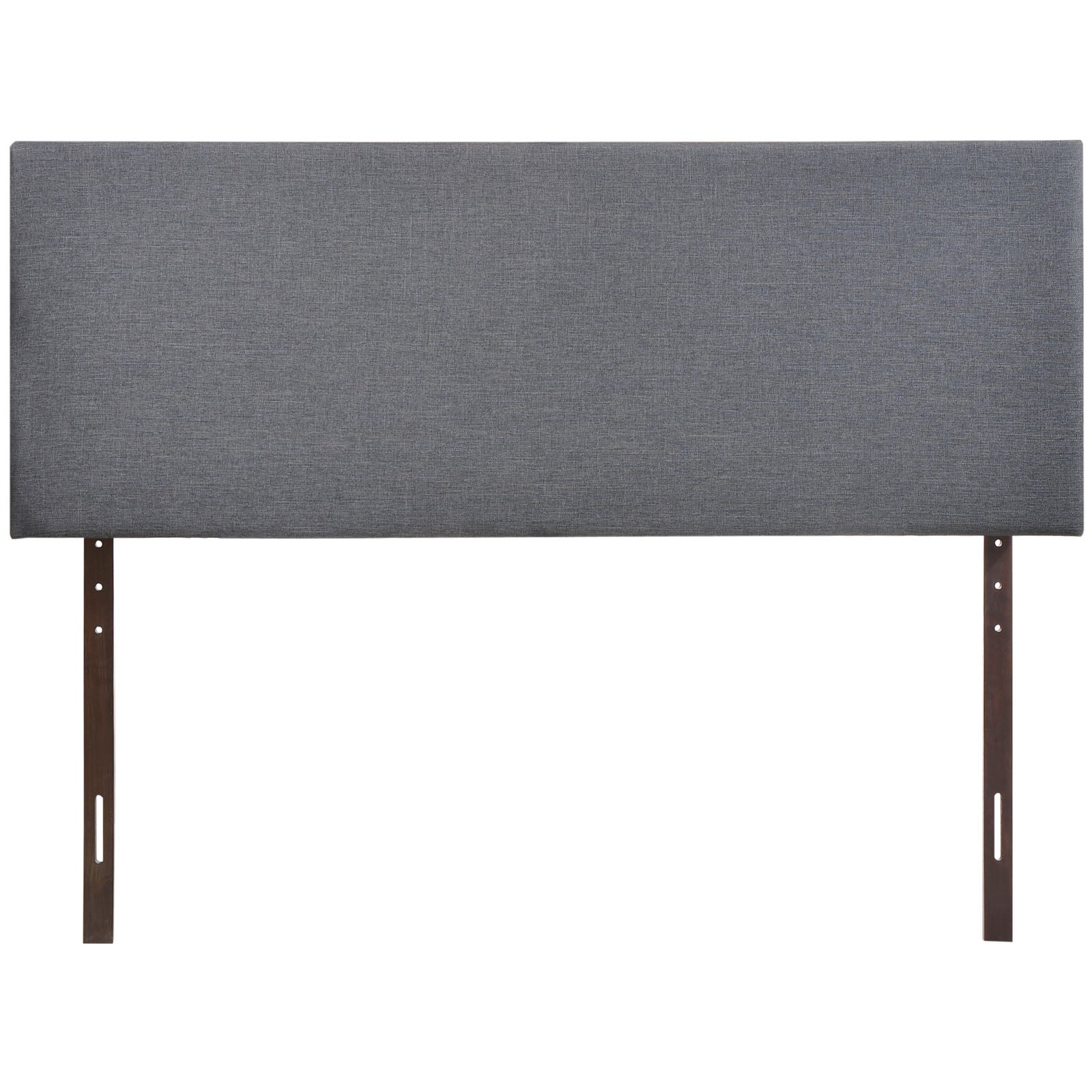 Modway Region Linen Fabric Upholstered Queen Headboard In Smoke