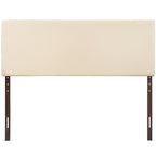 Modway Region Linen Fabric Upholstered King Headboard in Ivory