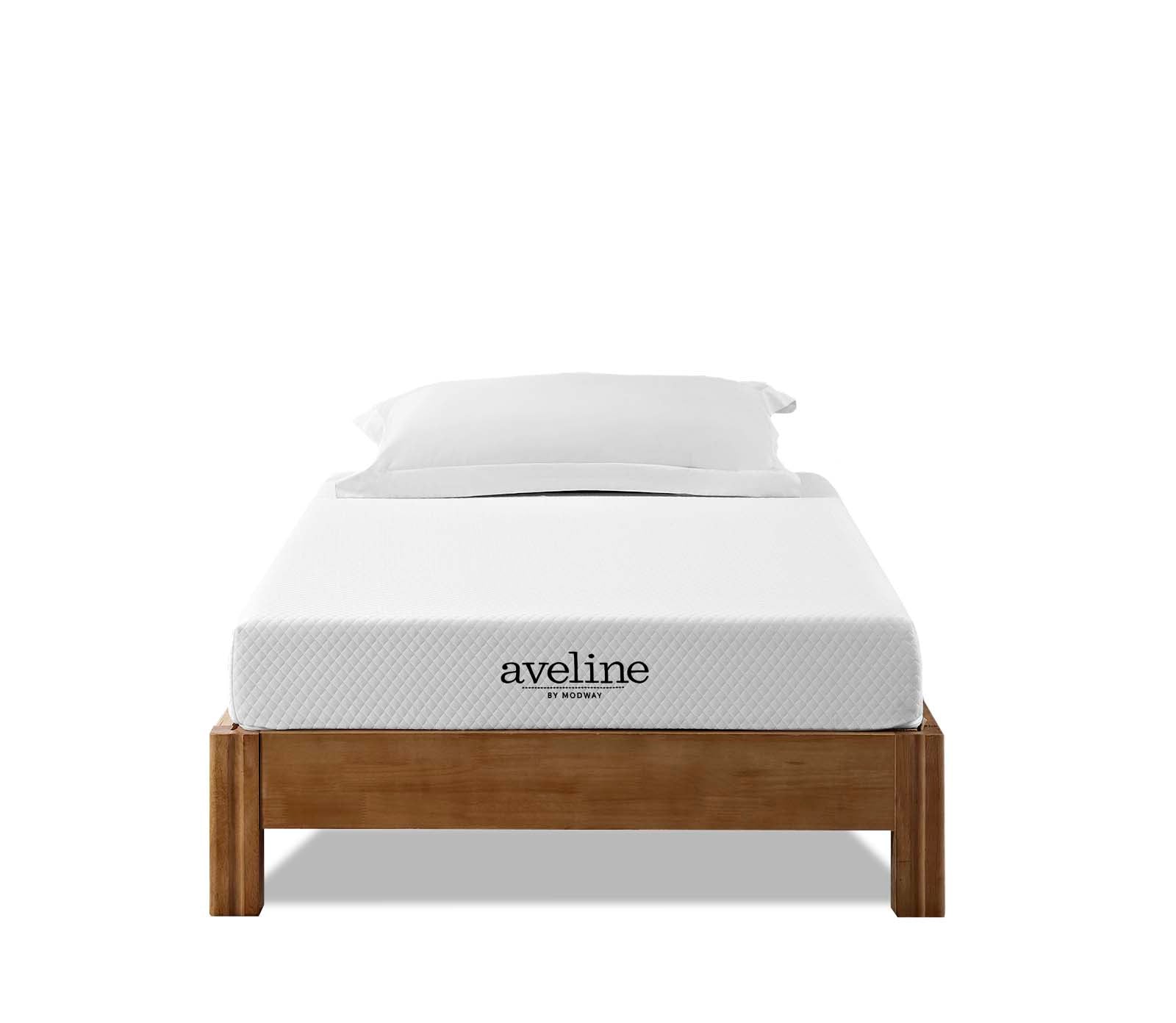 Modway Aveline Gel Infused Memory Mattress with CertiPUR-US Certified Foam, Twin, White