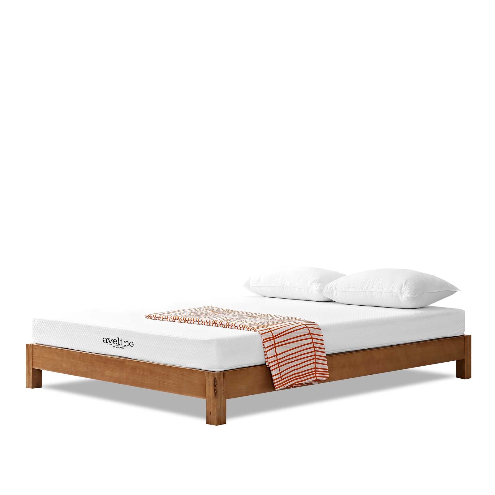 Modway Aveline Gel Infused Memory Mattress with CertiPUR-US Certified Foam, Full, White