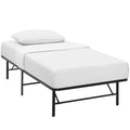 Horizon Twin Stainless Steel Bed Frame  Brown