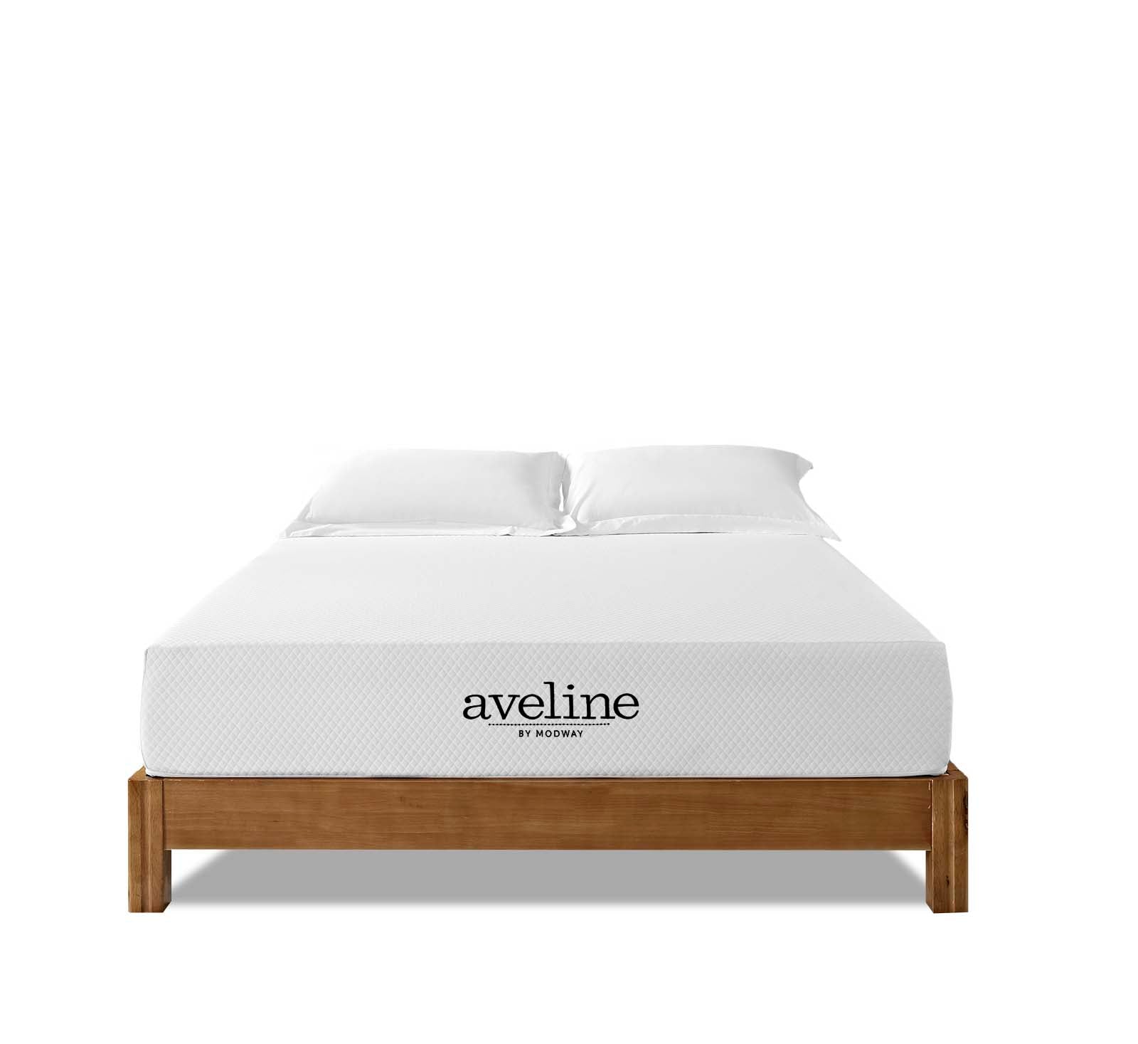 Modway Aveline Gel Infused Memory Mattress with CertiPUR-US Certified Foam, King, White