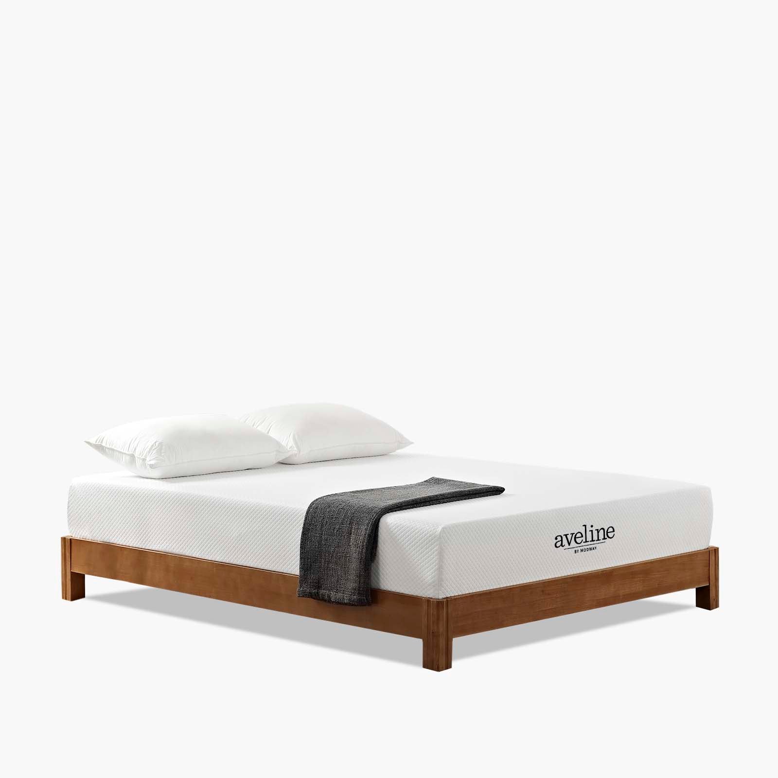 Modway Aveline Gel Infused Memory Mattress with CertiPUR-US Certified Foam, King, White