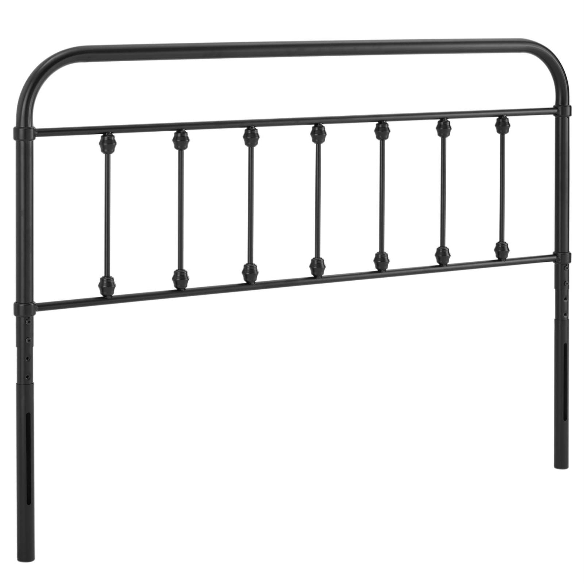 Ergode Metal King Headboard - Vintage Charm & Rustic Elegance - Durable & Adjustable - Compatible with King Size Bed Frames - As