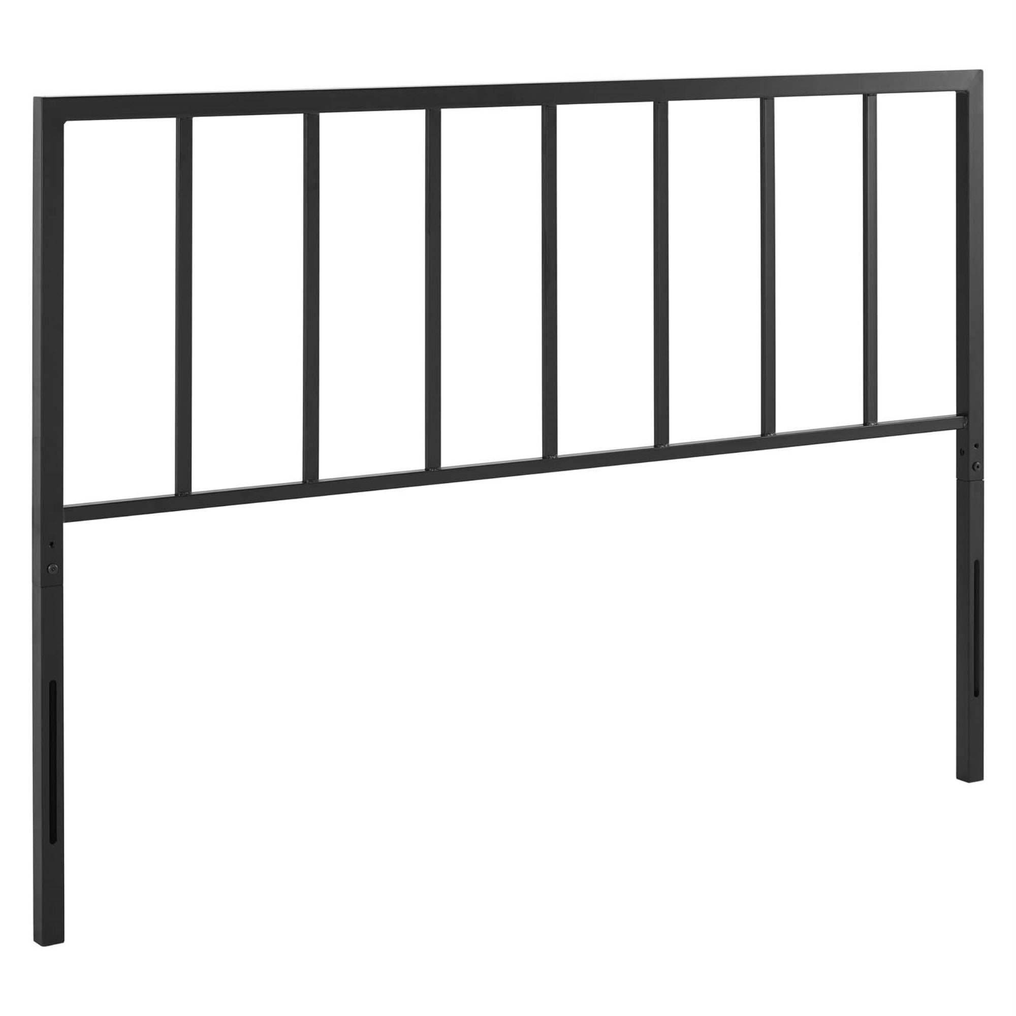 Tatum Metal Queen Headboard - Sleek Design, Durable Iron Construction, Easy Customization - Black