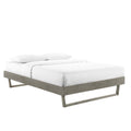 Billie Full Platform Bed Frame  Contemporary Style, Midcentury Design, Interchangeable Headboards, Durable Wood Construction,