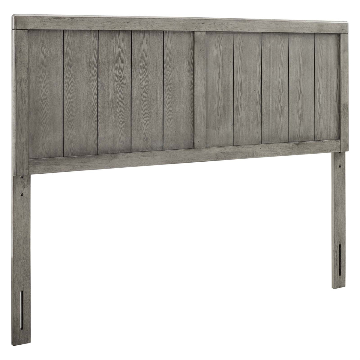 Robbie Wood Queen Headboard - Vintage-Inspired Retro Charm, Natural Aesthetics - Fits Billie & Margo Collections - Durable Rubbe