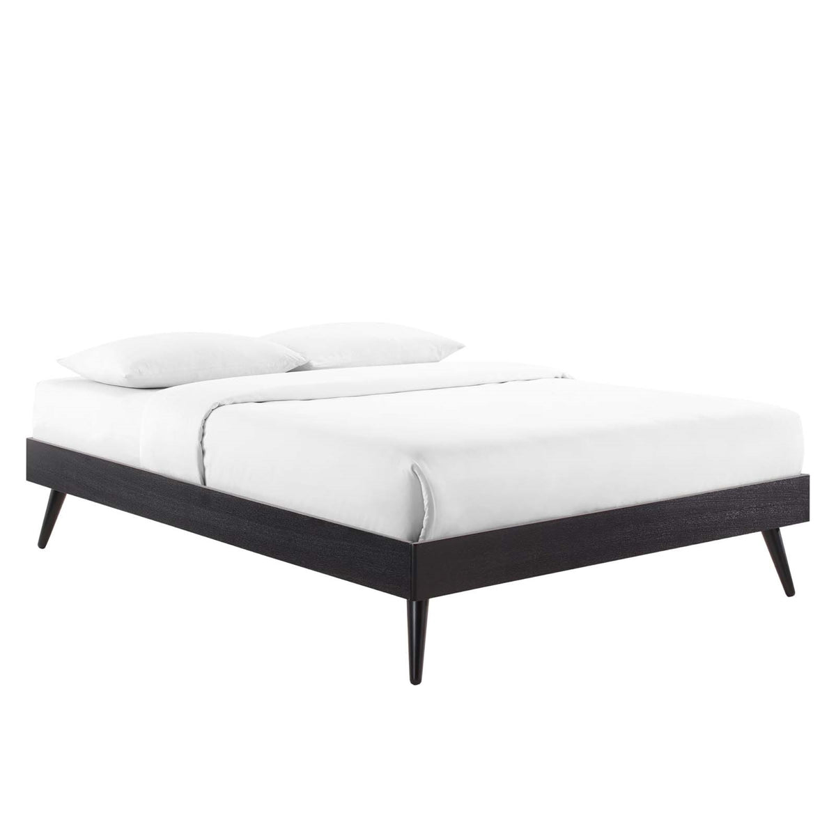 Margo Full Platform Bed Frame - Contemporary Style, Comfortable Sleeping Experience, Mid-Century Design, Interchangeable Headboa