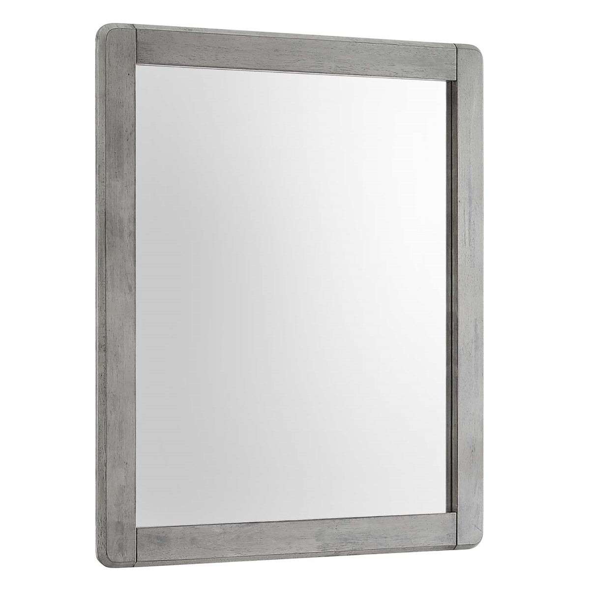 Georgia Wood Mirror  Rustic Charm Meets Modern Farmhouse Style. Solid Rubberwood Frame With Rounded Corners. Perfect For Bedroo