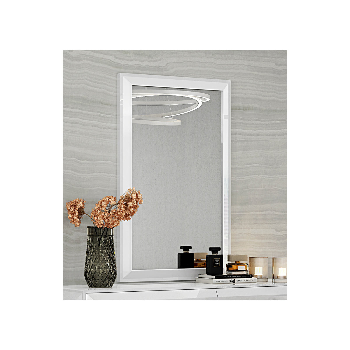 Abrazo/Eddy/Kimberly Mirror High Gloss Black