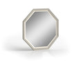 Chloe Hexagonal Mirror, High Gloss Grey With Led Light