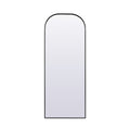 Metal Frame Arch Full Length Mirror 28X74 Inch In Black
